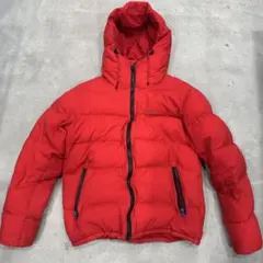 AIGLE ダウンジャケットレッド　ドローコード付きスケーター テック系のサムネイル