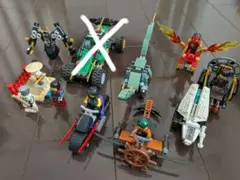 レゴニンジャゴー　ミニフィグ　乗り物　ドラゴン　カイ　ゼン　コール