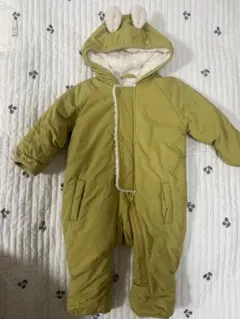 minotech うさぎ耳　ジャンプスーツ　グリーン　イエロー　60〜70