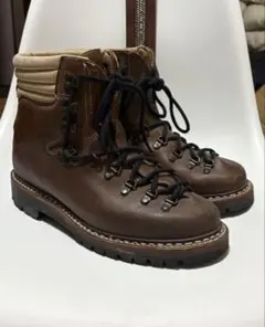 ヨーロッパ製　本革ブラウンレザーマウンテンブーツ27.5cm