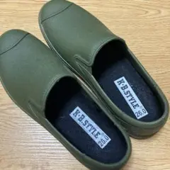 K.B.STYLE レインシューズ カーキ 26.0cm