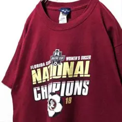 NCAAフロリダ州立大学セミノールズ Tシャツえんじレッド赤古着