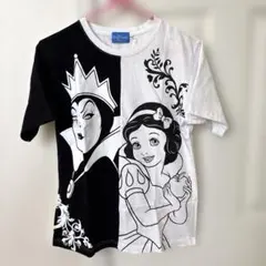 東京ディズニーリゾート 白雪姫 女王 ヴィランズ 白黒 M Tシャツ