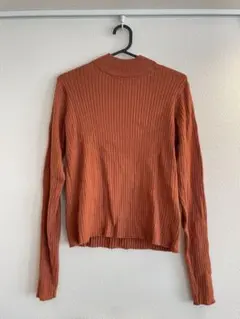 【moment＋】ボトルネックワイドリブカラー＆ニットプルオーバー Mサイズ