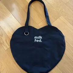 MILKFED. ハート型トートバッグ ブラック ミルクフェドのサムネイル