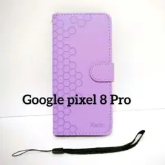 Google pixel 8 Pro 手帳型 スマホケース パープル