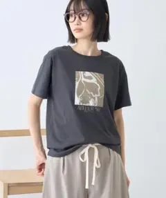 フォト&レタリングプリントTシャツ　Mサイズ