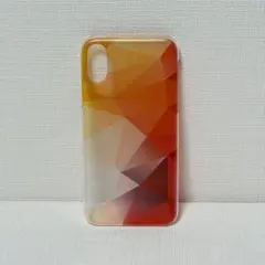 iPhone X用 ポリカーボネート製ハードケース 幾何学模様