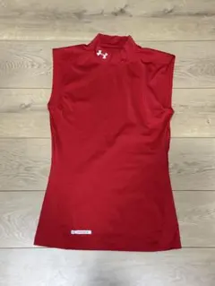 Under Armour ColdGear 赤 ノースリーブ アンダーシャツ