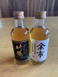 NIKKA WHISKY 竹鶴　余市 50ml セット　旧ラベル