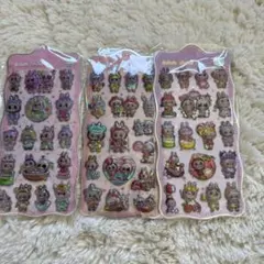 ボンボンドロップシール　リリーフステッカーセット 3枚入り