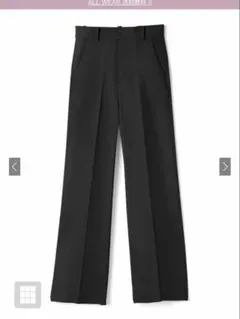 GRL センタープレスストレートパンツ ai07 ブラック