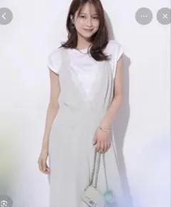 山崎玲奈サンコラボ2wayクロシェキャミアルページュストーリー新品完売