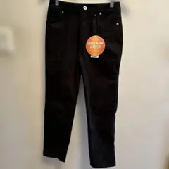 新品未使用 蓄熱綿スリムパンツ 黒 S