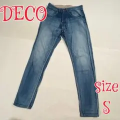 DECO デコ　柔らかデニムパンツ　ブルー　S　日本製