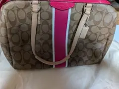 Coach ショルダーバッグ ブラウン/ピンク
