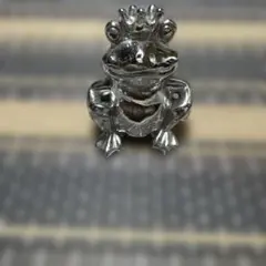 かえる　シルバー　王冠　縁起物