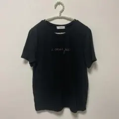 OFUON ロゴ刺繍 半袖Tシャツ ブラックのサムネイル