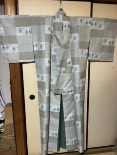 ふくろう柄 ポリエステル 洗える着物 袷着物 - メルカリ
