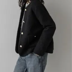 ノーカラー ダークグレー