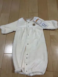 【子供服】クマのモコモコロンパース(50cm〜60cm)