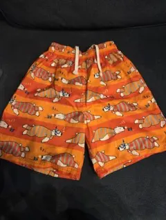 しろくま柄オレンジ水着 130cm