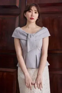 Her lip to Lily Shawl Peplum Top Sサイズ - メルカリ