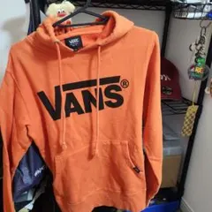 VANS オレンジ パーカー Sサイズ