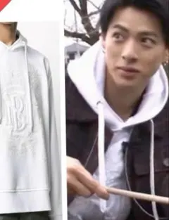 【定価12万】平野紫曜着　 ニールバレット人気完売 ロゴパーカー白イタリア製のサムネイル
