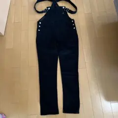 REPI P I黒 デニムオーバーオールＲＥＰＩＰＩ　ＡＲＭＡＲＩＯ