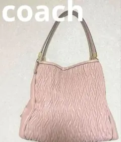 コーチ　ハンドバッグ　肩掛け　マディソンギャザードツイストフィービ　ピンク