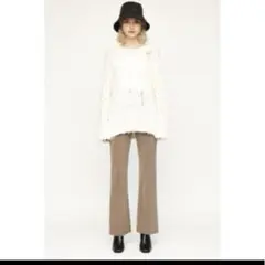 SLY MANISH HW パンツ フレアパンツ ベージュ