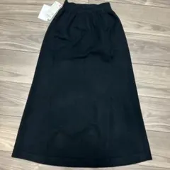 ユニクロ　3D スフレヤーンスカート ブラック XS/S
