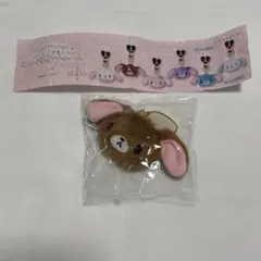 シュガーバニーズ　どこでもぬいぐるみチャーム　くろうさ
