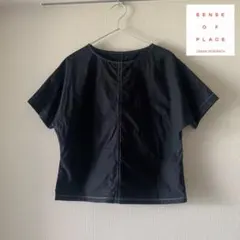 【美品】ビッグシルエット黒カットソーのサムネイル