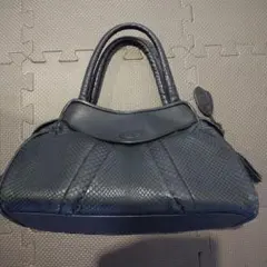 イビザ ブラックレザー ハンドバッグ