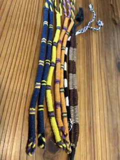 カラフル編み紐　7本セットミサンガ　D192