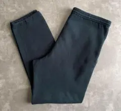 90s ラッセル 無地 ポケ付き スウェットパンツ USA製 黒 ブラック L
