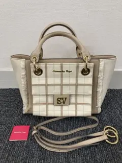 Samantha Vega ハンドバッグ ベージュ フリンジのサムネイル