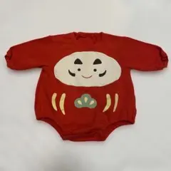 70 お正月 だるま ロンパース