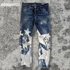 DSQUARED2 スキニーデニム　レディース　星柄　ダメージ イタリア製のサムネイル
