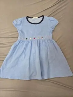 【お買い得】familiarファミリア　ワンピース　110 水色