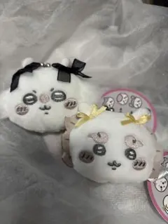 ちいかわミニがま口ポーチ　リボン