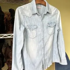 日本製　BLUE BLUE デニム ウエスタンシャツ　SM