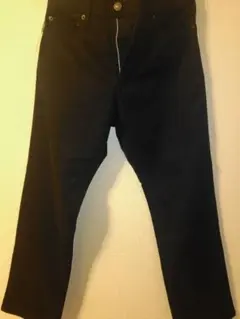 【新品未使用】裏起毛生地ブラックチノパン