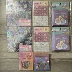 8点セット！タイルシール おはじきシール デザインペーパー セリア アミファ