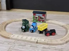木製トーマス／エミリー、トーマス、貨車、レール等セット