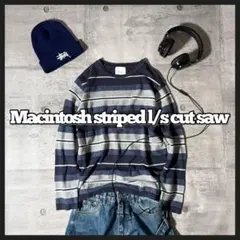 Mackintosh striped crew neck l/s tee y2kのサムネイル