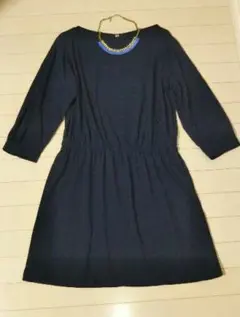 UNIQLO　新品未使用　ワンピース　ネックレスセット　チュニックワンピース　L
