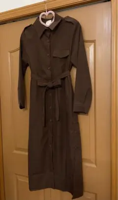 and lily シャツワンピース ブラウン